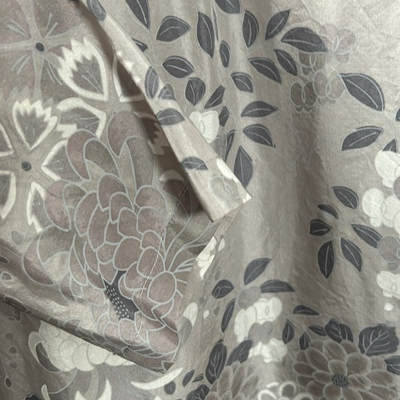 Zara Home Silk Gray Floral Nightgown Slip size M - Picture 6 of 11